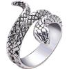 1PC Elegante anello regolabile a forma di serpente Anello cobra retrò