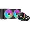 DeepCool dissipatore Kit di raffreddamento a liquido 12 cm Nero 2 ventole LED