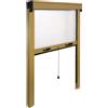 IRS Zanzariera finestra avvolgibile verticale (80 cm x h. 160 cm) Bronzo IART5333