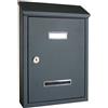 Alubox Cassetta posta con tettuccio (24,5x7x36cm) PRIMA MAXI Grigio ghisa