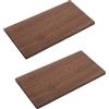 2 Pcs Tavola Di Legno in Noce Nera Fogli Compensato Impiallacciatura Naturale