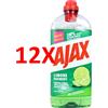 AJAX 12 X Ajax Detersivo Pavimenti Limone 1,25 L