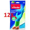VILEDA 12 X Vileda Guanti Comfort Extra M/8 Medio