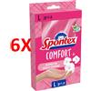 SPONTEX 6 X Spontex Guanti Comfort Scatola Large Taglia L 8 1/2-9