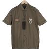 Antony Morato Camicia Uomo Antony Morato M Marrone Slim Fit Manica Corta Button-Down Logo
