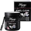 Hagerty Jewel Clean Bagno detergente per pietre preziose, oro, platino 170 ml I efficace su diamanti, zaffiri, rubini I per una nuova lucentezza I Con cestello e spazzolino