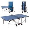 Garlando Tavolo Ping Pong C-163E Progress Outdoor Blu + 4 racchette + 18 palline