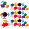 500 Pcs Palline Di Pompon Orpello Per Artigianato Ponpon Decorativi Colorati