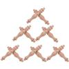 12 Pcs Pilastro Romano in Miniatura Balaustre Per Scale Legno Non Finite