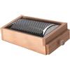 Caper Grattugia Padana con cassetto Legno (22x14x7cm) Naturale Art GP