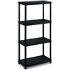 Terry Scaffale kit 4 ripiani ad incastro (60x30x132cm) 3060 S 4 Nero 1001610