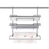 Tescoma Porta rotolo barra sottopensile (33x19x36cm) 3P MONTI Cromo 900056