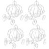 4 Pcs Bomboniera Carrozza Principesse Principessa Scatole Per Dolcetti Nuziali