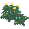 4 portaposate per albero di Natale, tema natalizio, porta forchette per