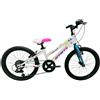 ERRERRE Bici Bambina 20" MTB Little Star Cambio 6 velocità Bianca ERRERRE