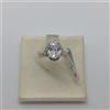 ANELLO DA DONNA CON ZIRCONI IN ORO BIANCO 18KT 750 2,3 GRAMMI N.15 (2256)