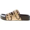 STEVE MADDEN scarpe donna Sandalo ciabatta On Deck in rafia naturale e nera