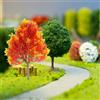 4 Pcs Albero Per Scenografie Diorama Palle Neve Acero Mini Finto