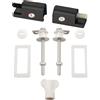 Kit Cerniera di Ricambio Sedile WC Soft Close Compatibile con Sedili WC Fissi