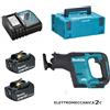 MAKITA DJR188RFJ seghetto diritto 18v brushless 2x3ah makpac max 255mm djr188rtj