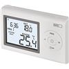 EMOS - termostato digitale da ambiente con display LCD - cablato programmabile - riscaldamento/raffreddamento - intervallo temperatura 5-35 °C - montaggio a vista - antigelo - batteria incl. - bianco