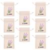 8 Pcs Piccoli Sacchetti Per Gioielli Borsa Con Coulisse in Tela Borse Di