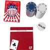 Juego Set Poker Texas Hold'em Juego 60 Fiches Carte 100% Plastica Jumbo Index
