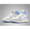 Jordan BQ6472-402 Nike Air Jordan 1 Mid Psychic Blue (donna)