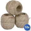Andrighetti 10x Andrighetti Spago Canapa In Gomitoli N 2/3 Mm 1,00 Ca - 90Gr.