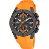 Lotus Cronografo Al Quarzo Vortex (44 Mm) Quadrante Nero E Arancione / L18943/3