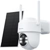 GALAYOU Telecamera WiFi Esterno Senza Fili con Pannello Solare 2K Telecamera Esterno