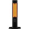 LAREL Stufa Elettrica LAREL ALTO RENDIMENTO Basso Consumo Torretta Nera 3 Potenze