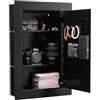VEVOR Cassaforte Elettronica a Muro da 102 x 381 x 599 mm, Alloggiamento Integrato in Acciaio Laminato a Freddo Q235 con Password, Chiave, Manopola Girevole e Serratura a Impronta Digitale