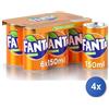 Fanta 4x Multipack Fanta Aranciata Lattina Mini Can 150X6