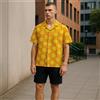 Antony Morato Uomo Camicia M Giallo Limone Stampa Dritto Manica Corta