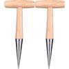 2 Pcs Perforatrice Da Giardinaggio Attrezzi Strumenti Manuali Giardino