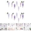 2 Pcs Adesivo Da Parete Fiore Di Glicine Adesivi Camera Letto Decalcomanie Muro