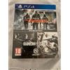 Tom Clancy's Rainbow Six Siege + The Division ESPANA Sony Playstation PS4 sig...