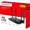 Mercusys Router 4G LTE WiFi 2.4GHz N300 con Sim Cellulare RJ-45 Lan Mercusys MB115-4G