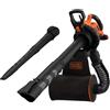 BLACK+DECKER Soffiatore Aspiratore Trituratore elettrico 3000 W Black+Decker BEBLV300-QS