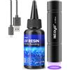 Does not apply Kit Di Resina UV Con Luce, Resina UV Da 30G Con Torcia UV Da 395Nm, 3W USB C Ric