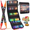 Pennarelli Acrilici Indelebili per Pietre, 120Colori/60 Pcs Pennarelli a Vernice