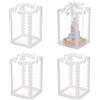 Does not apply 24PCS PVC Scatole Trasparenti per Bomboniere Con Design Bowknot Scatole Regalo R