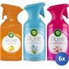 Air wick 6x Bundle Air Wick Deodorante Spray Pure Cassa Mista 250 Ml MISTO FRAGRANZA