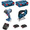 BOSCH Kit 18V BSK182D2B (GDR 18V-160 + GST 18V-LI B + 2 x 2,0 Ah + AL1820 + 2 x