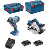 BOSCH Kit 18V BSK182D2A (GDR 18V-160 + GKS 18-57 G + 2 x 2,0 Ah + AL1820 + L-Box