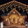 Does not apply Luci Natale Esterno Cascata, 8.25M 264 LED Tenda Luminosa, Luci Natalizie Da Est