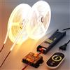 Does not apply Striscia LED COB CCT 24V 20 Metri (10 Metri×2), 2700K-6500K Bianca Strisce LED D