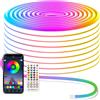 Striscia LED Neon RGB Da 15 M ， Controllo Tramite Telecomando/App, Corda Luminos