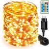 Stringa Luci Led, 50M 500Led Impermeabile Catene Luminose Rame, Illuminazione D
